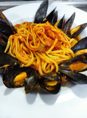 Spaghetti mit Muscheln