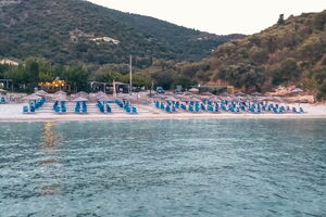 Amouso Beach am Morgen.