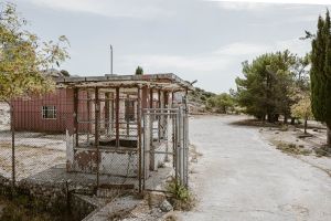 Wachhaus vor dem Militärlager auf Lefkada Griechenland